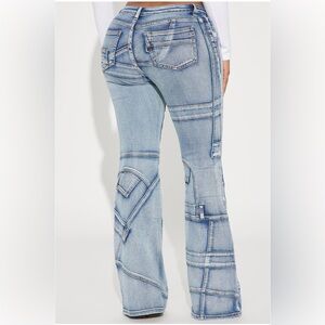 Erika low rise flare leg jeans from Fashion Nova